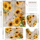 thumbnail image 4 of 1pc Sunflower & Bee Bathroom Set - Anti-Slip Bath Mat, Shower Curtain, and Toilet Cover - Flowers Pattern Bathroom Accessories for a Cozy and Inviting Bathroom Decor, 4 of 5
