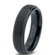 Tungsten Wedding Band Ring 6mm for Men Women Comfort Fit Black Beveled Edge Brushed Lifetime Guarantee – image 1 sur 5