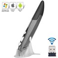 thumbnail image 1 of Ratón óptico de bolsillo inalámbrico, Lychee ratón óptico de lápiz inalámbrico USB 2.4GHZ 800/1200/1600 DPI ajustable ratón de aire mini (gris), 1 of 3