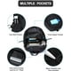 thumbnail image 5 of Mochila tipo bandolera SEAFEW negra de nailon impermeable para hombre y mujer, 5 of 9