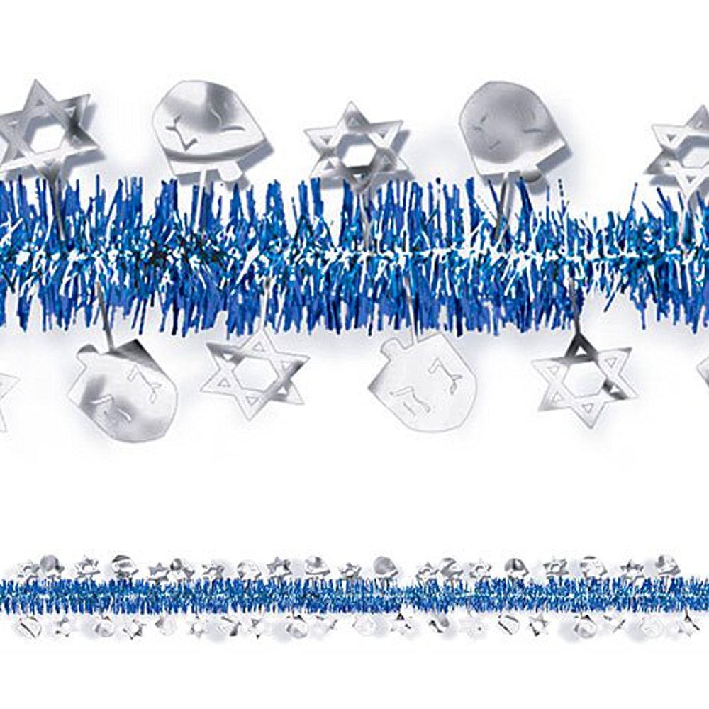 Amscan 15ft Hanukkah Tinsel Garland - Walmart.com - Walmart.com