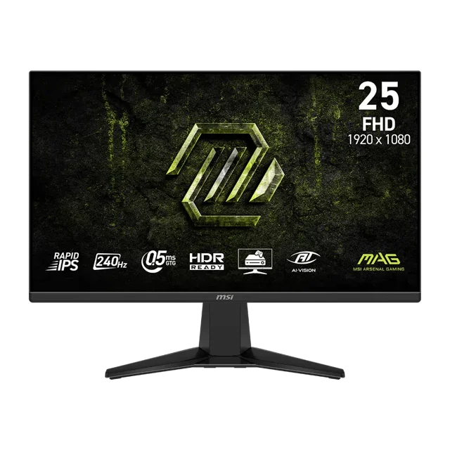 MONITOR 25 MSI MAG 255F X24 0.5MS 240HZ FULL HD IPS ANTIGLARE FREESYNC