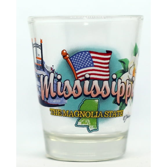 Mississippi Magnolia State Elements Shot Glass