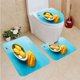 thumbnail image 1 of ABPHQTO Helado de Mango Sorbete de Mango Fresco Juego de alfombras de baño de 3 piezas Alfombra de baño Alfombra de contorno y tapa de inodoro ABPHQTO Cont-CHAPPLE-33058, 1 of 2