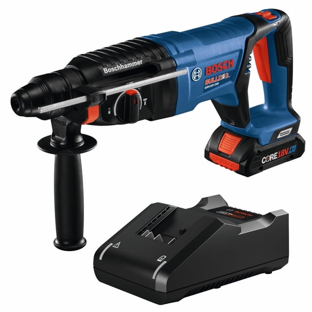 Martillo perforador Bosch GBH18V-26DK15 de 18 V con batería de 4 Ah