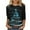 Red 15, variant on Clearance Staron Christmas Tops Women 3/4 Sleeve Christmas Tree Print Tops Long Sleeve Xmas Holiday Tshirts Dressy Casual Flowy Cute Blouses T-Shirts Red XXXL