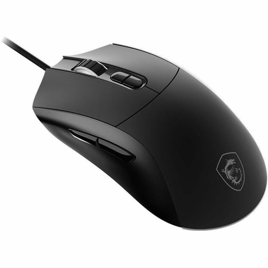 MSI FORGE GM320 Gaming Mouse - Optical - Cable - Black - USB 2.0 - 12800 dpi - 7 Button(s) - Left-handed - 1