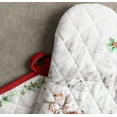 thumbnail image 3 of Maison d' Hermine Christmas Tradition 100% Cotton Set of Oven Mitt (7.5 Inch by 13 Inch) and Pot Holder (8 Inch by 8 Inch) for BBQ | Cooking | Baking | Grilling | Microwave | Autumn/Winter, 3 of 3