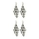 thumbnail image 1 of Sonducket Paquete de 2 pendientes de moda largos multicapa con borlas Boho galvanoplastia accesorios de mujer Día de San Valentín para Negro 2piezas, 1 of 6