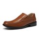 thumbnail image 1 of Mocasines de Vestir para Hombre Bruno Marc Goldman-02 en Cuero Marrón, 1 of 6