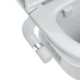 thumbnail image 1 of Toilet Bidet Attachment Non-Electric Dual Nozzle – Self-Cleaning Frontal & Rear Wash, Adjustable Water Pressure, Fresh Cold Water Sprayer, Ultra-Slim Easy to Install,Toilet Seat Attachment, Black, 1 of 6