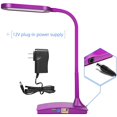 thumbnail image 4 of TW Lighting LED Desk Lamp with USB Charging Port Dimmable Study Home Office Lamps Purple, 4 of 7