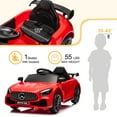 thumbnail image 3 of UBesGoo Ride on Car Toy for Kid 12V 4.5Ah Licensed Mercedes-Benz Electric Car, Red, 3 of 8