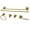Brass, variant on Kingston Brass BAH8213478MB Concord 5-Piece 24-Inch Dual Towel Bar Bathroom Accessory Set in Matte Black