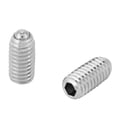 thumbnail image 4 of 20Pcs Stainless Steel Spring Ball Plunger Screw,Spring Ball Plunger, Spring Loaded Grub Screws Thread Hex Spring Plunger Screw, 4 of 8
