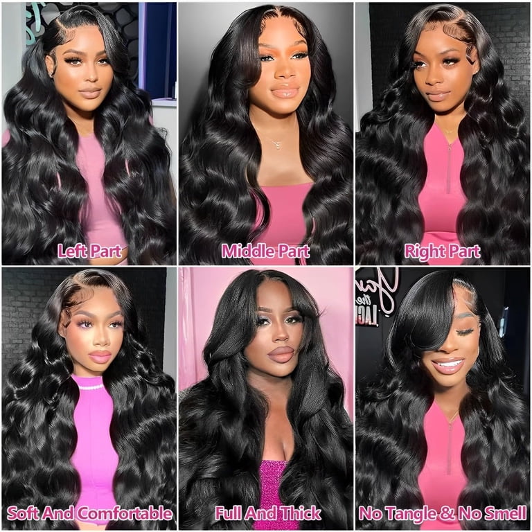 30 Inch Deep Wave Human Hair Wig 13x6 HD Lace Front Wig 200 Density Pre Plucked Amazon.com : Simeider 30 Inch Deep Wave Lace Front Wigs  main image 2