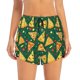 thumbnail image 2 of Balery Pizza Pantalones cortos deportivos para mujer con forro y dos bolsillos, elásticos, para entrenamiento, gimnasio, yoga-Medium, 2 of 7