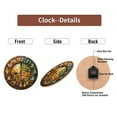 thumbnail image 7 of Mosaic Autumn Fruit Wall Clock 10-Inch Silent Wooden Wall Clock, Battery Operated (AA Batteries Not Included), Artistic Home Decor, 7 of 7