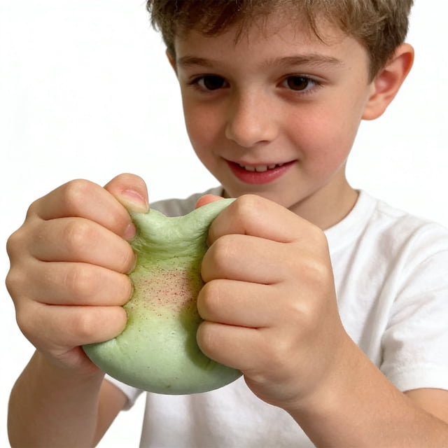 Pelota antiestrés grande con forma de dumpling, dumpling colorido con purpurina, juguetes suaves hechos a mano para adultos, premios para el aula, recuerdos de fiesta, juguete de pudín