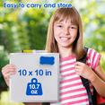 thumbnail image 3 of Dry Erase White Board Kit, YOLETO Portable Double-Sided Magnetic Whiteboard Easel for School Kids and To Do List Memo ,10*10in, 3 of 7