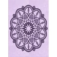thumbnail image 1 of Ahgly Company Machine Washable Indoor Rectangle Transitional Orchid Purple Area Rugs, 7' x 9', 1 of 7