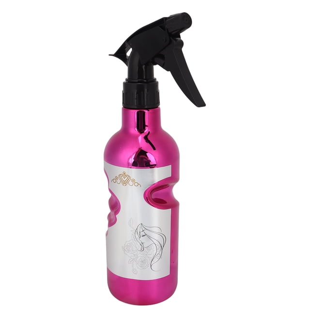Botella rociadora de agua ultrafina, multifuncional, duradera, diseño ergonómico, sin olor, color rosa y morado.