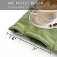 thumbnail image 2 of SMILETIME Green Velvet Curtains with Rod Pocket Thermal Insulated Soft Privacy Room Darkening Velvet Drapes for Bedroom and Living Room, Set of 2 Panels, 52 x 63 Inches Long, 2 of 7
