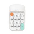 thumbnail image 1 of Teclado numérico para computadora portátil de 18 teclas, teclado digital de contabilidad silenciosa de 18 teclas blanco, 1 of 9