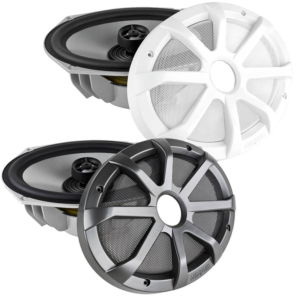Memphis Audio 6x9" Marine Speakers 120W Max LED 4 Ohm Memphis Extreme