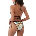 thumbnail image 2 of Zufioo Butterflies for Women's Bikini Set,High Elastic Swimsuit and Swim Trunks Two-piece Set-Removable Chest Pad,Strap Style,Pool and Beach Swimwear-Medium, 2 of 7