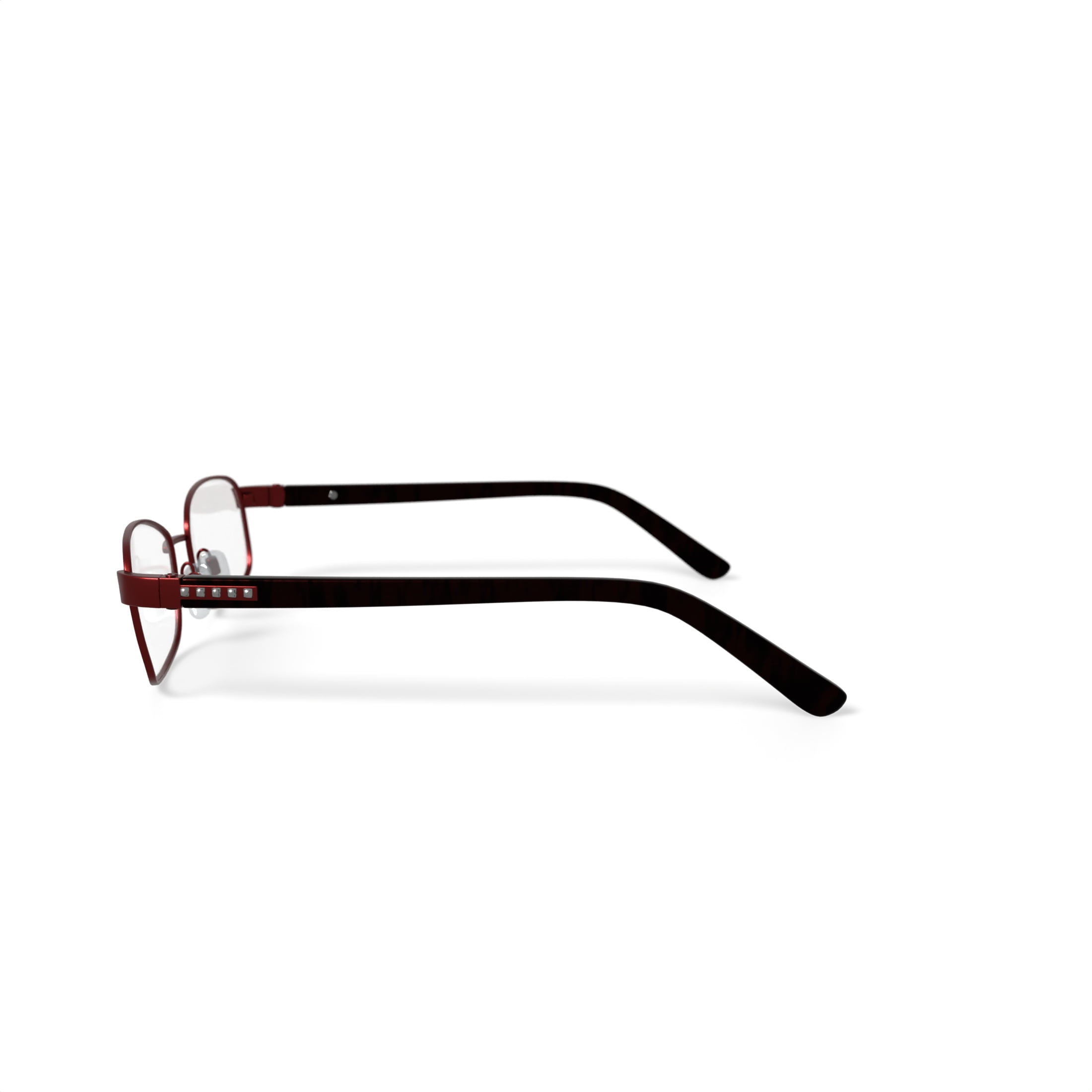Visage Women's E214 Rectangular Prescription Eyeglasses with Case, Red