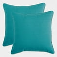 thumbnail image 3 of Pillow Perfect  Outdoor Forsyth Corded 18.5-inch Square Throw Pillow (Set of 2) Blue, 3 of 5