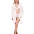 thumbnail image 3 of Doublju Women's Half Length Soft Robe Pajama with Waist Tie (Plus Size Available), 3 of 3