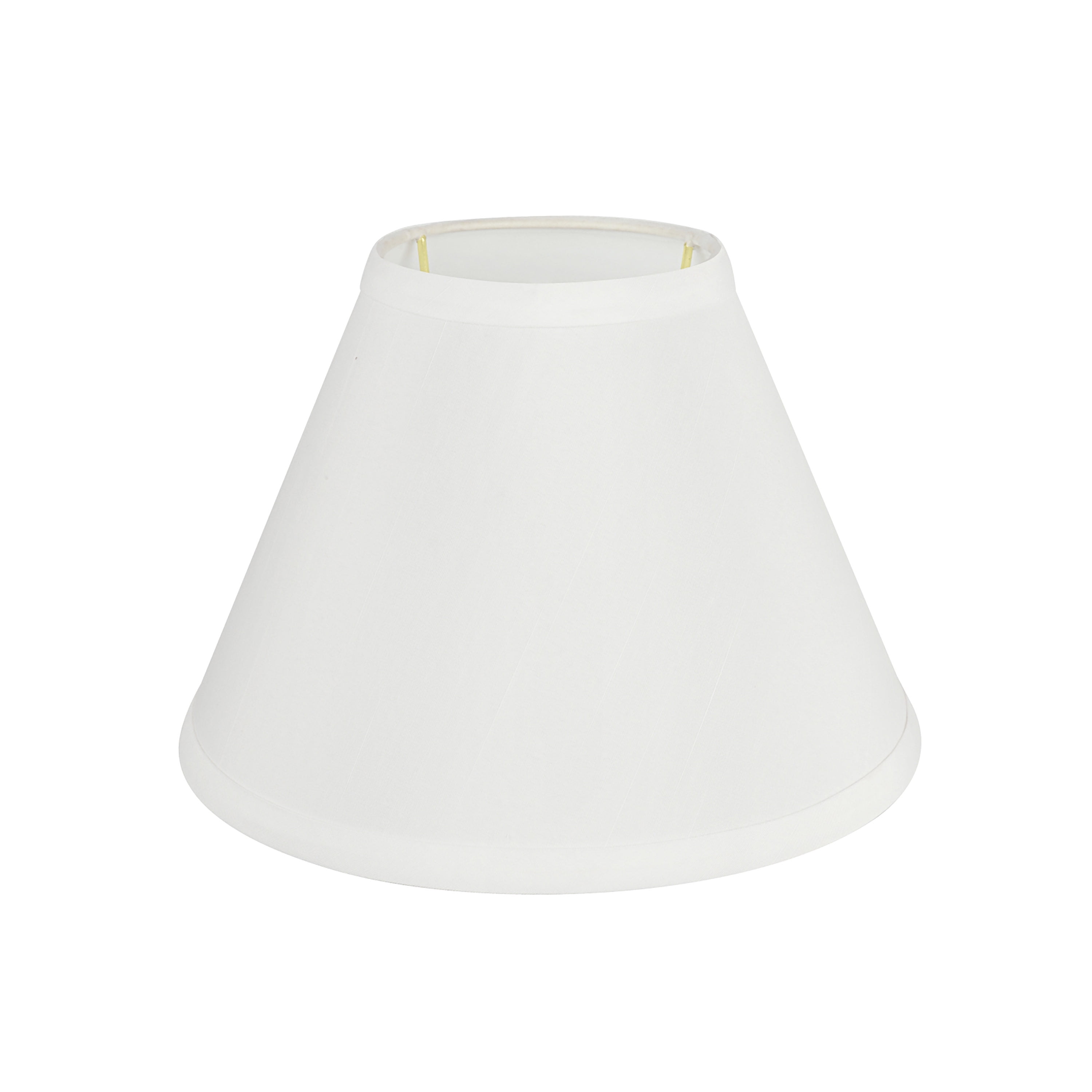 Aspen Creative 58730 Transitional Hardback Empire Shape UNO Construction Lamp Shade in White, 9" Wide (4" x 9" x 6-1/2")