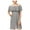 Grey - gray, variant on One Hart Womens Solid Ruffled Off-Shoulder Dress, Grey, X-Small