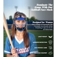 thumbnail image 6 of Exxact Sports Softball Face Mask Girls Youth & Adult, Protective Lightweight Fielders Mask Softball For Enhanced Performance (Dark Green, Youth), 6 of 7