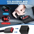thumbnail image 3 of RIONIMA 2 Pcs Seat Belt Buckle Holder,Silicone Seatbelt Buckle Booster to Makes Receptacle Stand Upright for Easy Access (Black), 3 of 7