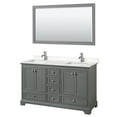 thumbnail image 5 of Wyndham Collection Wcs202060d-Vca-M58 Deborah 60" Free Standing Double Basin Vanity Set -, 5 of 6