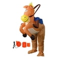 thumbnail image 1 of Disfraz de caballo inflable para fiesta, disfraces, actuaciones en el escenario y vacaciones. para adultos, 1 of 9