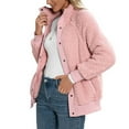 thumbnail image 5 of HBYJLZYG Coats Lamb Plush Cardigan Overcoat Tops, Womens Autumn And Winter Coat Double Sided Plush Hatless Jacket Coat Blouse, 5 of 5