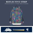 thumbnail image 5 of FORMRS Unisex School Backpack 17" Student Travel Bag with Laptop Compartment, Colorful Geometric Pattern, 5 of 7
