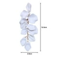 thumbnail image 6 of Grofry 3 Pair Bohemia Style Tassel Petal Dangle Earrings Acrylic Long Flower Stud Earrings Jewelry Accessories Gift, 6 of 8