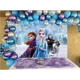 thumbnail image 3 of Happy Birthday Backdrop for Girls 5X3ft Winter Elsa Princess Photography Background Party Supplies Baby Shower Ice Snow Castle 1st Birthday Photography Backdrops, 3 of 5