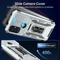 thumbnail image 3 of for Moto G-Play-2023-Case/Moto G Power 2022 Case/Moto G Pure Case,Sliding Camera Cover,-Grade Heavy Duty Cover with  Kickstand Protective Phone Case Grey, 3 of 7