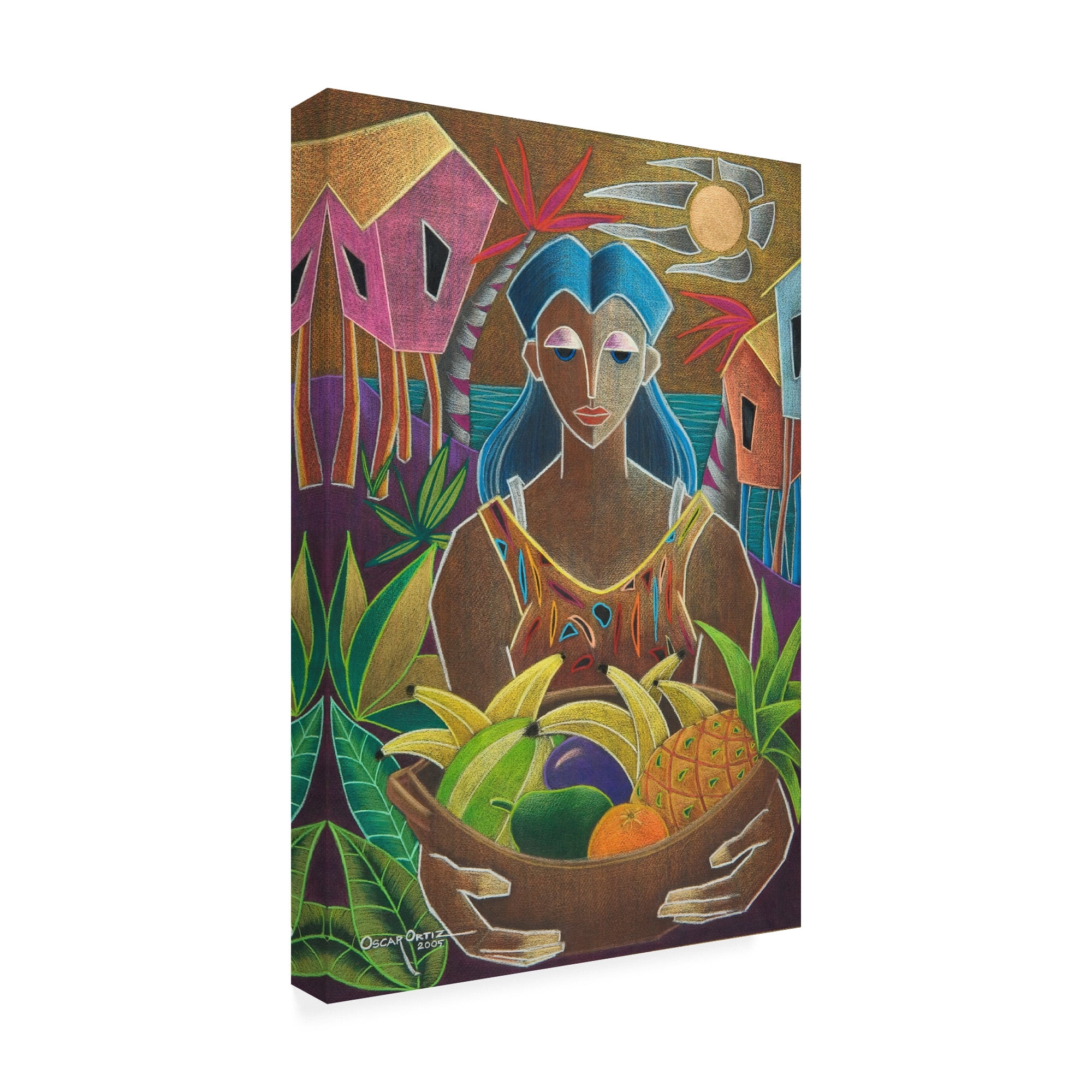 Trademark Fine Art 'Offerings From Our Land' Canvas Art by Oscar Ortiz
