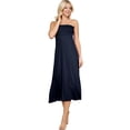 thumbnail image 4 of Doublju Women's High Waist Flared Maxi Skirt or Tube Top Dress with Plus Size, 4 of 4