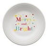 Fiesta "Merry and Bright" Luncheon Plate in White