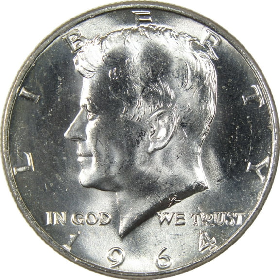 1964 Kennedy Half Dollar Uncirculated Silver 50c Coin