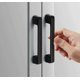thumbnail image 1 of 10 tiradores para muebles con distancia entre ejes de 160 mm, color negro, para puerta de cocina, barra de muebles, color negro, 160 mm, 1 of 1