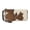 Hair-on Brown, variant on Western Leather Wallet for Women, Hair-On Vegetable Tanned Leather Wristlet Purse, Slim Organizer with Card Slots, Zip Coin Pocket & Magnetic Closure, Brown
